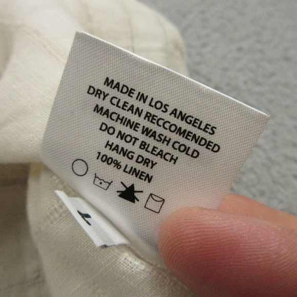 and austin Mens Linen Button Up‎ Shirt size L Short Sleeve Resort Vacation - Picture 2 of 8